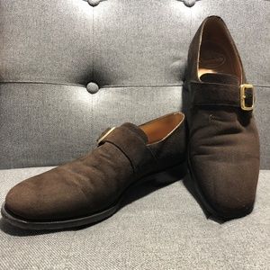 Church's Suede Monk Strap Shoe